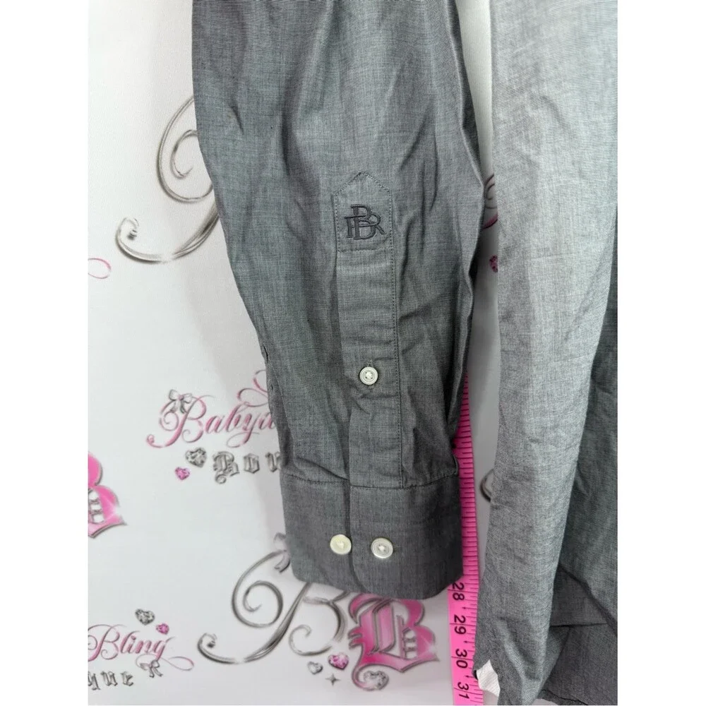 Banana Republic shirt button up Gray Long Sleeve Button-Up Shirt